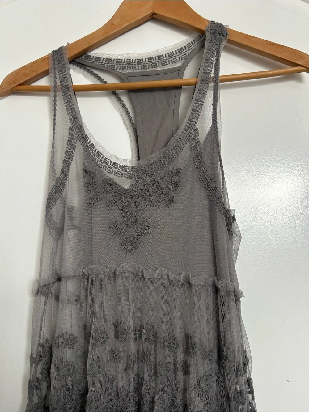 Abercrombie & Fitch Lace Tiered Maxi Dress Size S Boho Shabby Chic 90s Fairy y2k